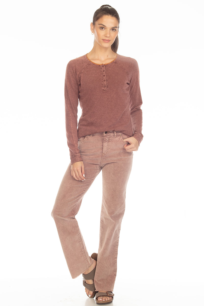 PAIGE LACE TRIM HENLEY