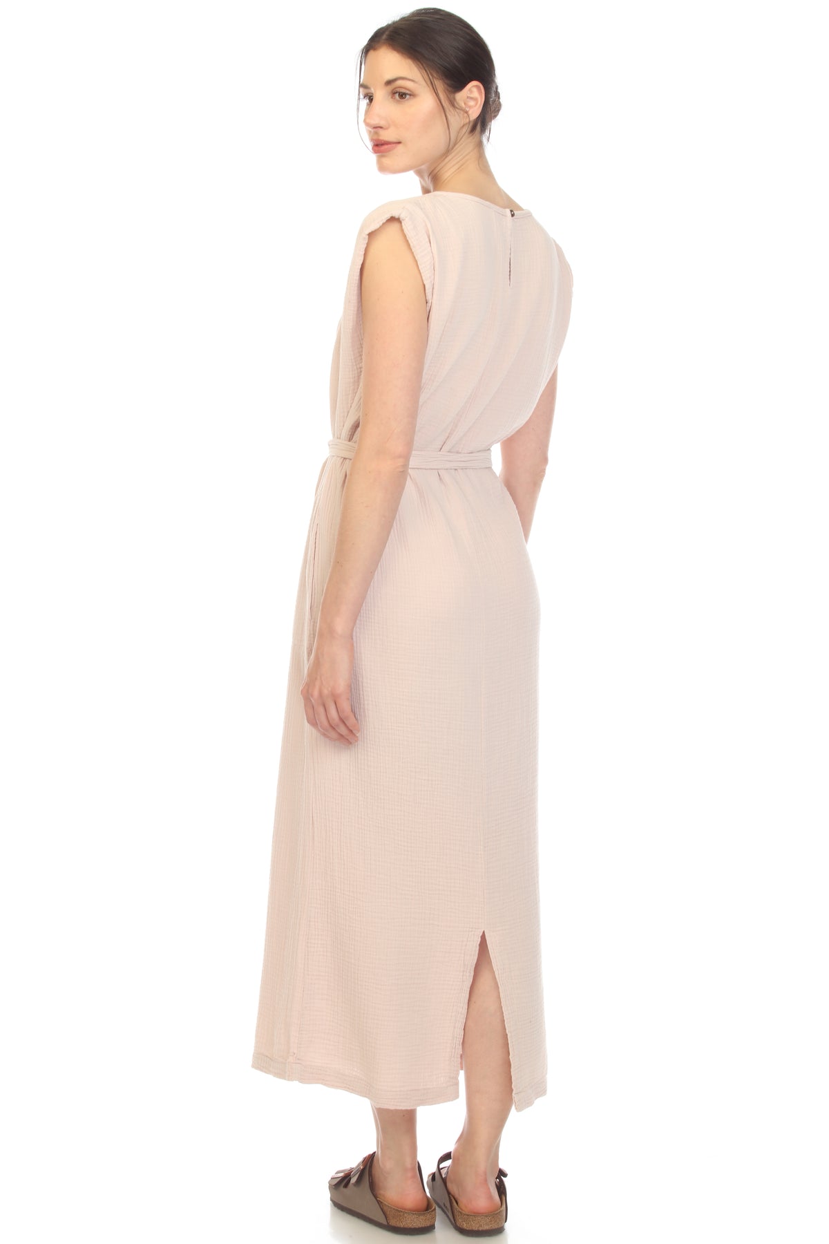 Gauze Crew Midi Dress