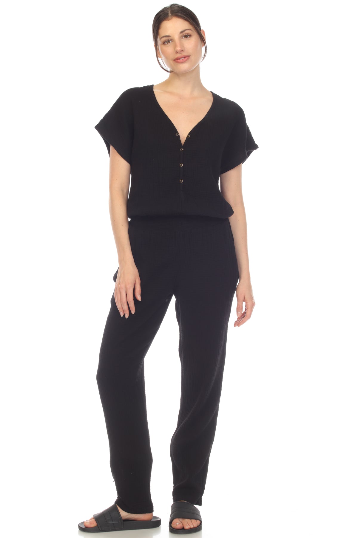S/s Snap Jumpsuit