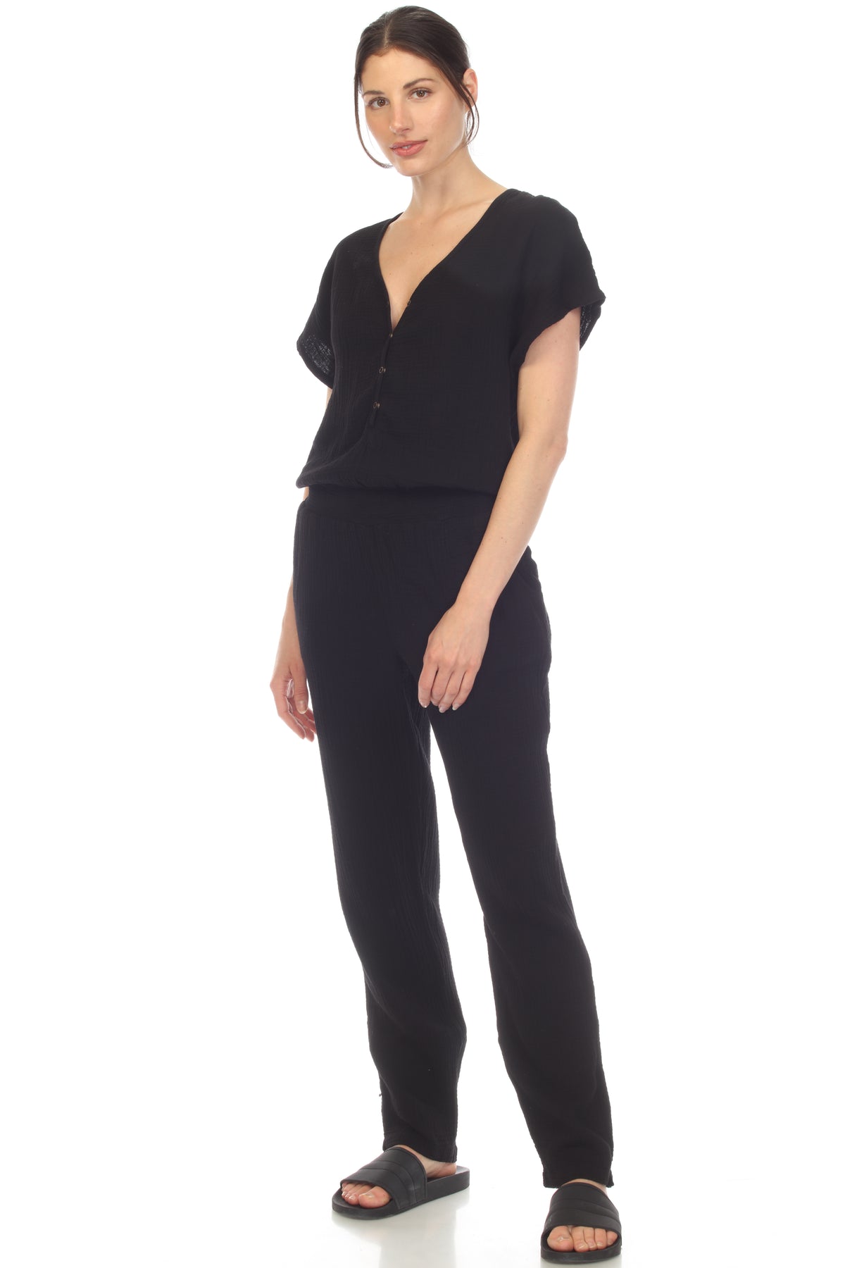 S/s Snap Jumpsuit