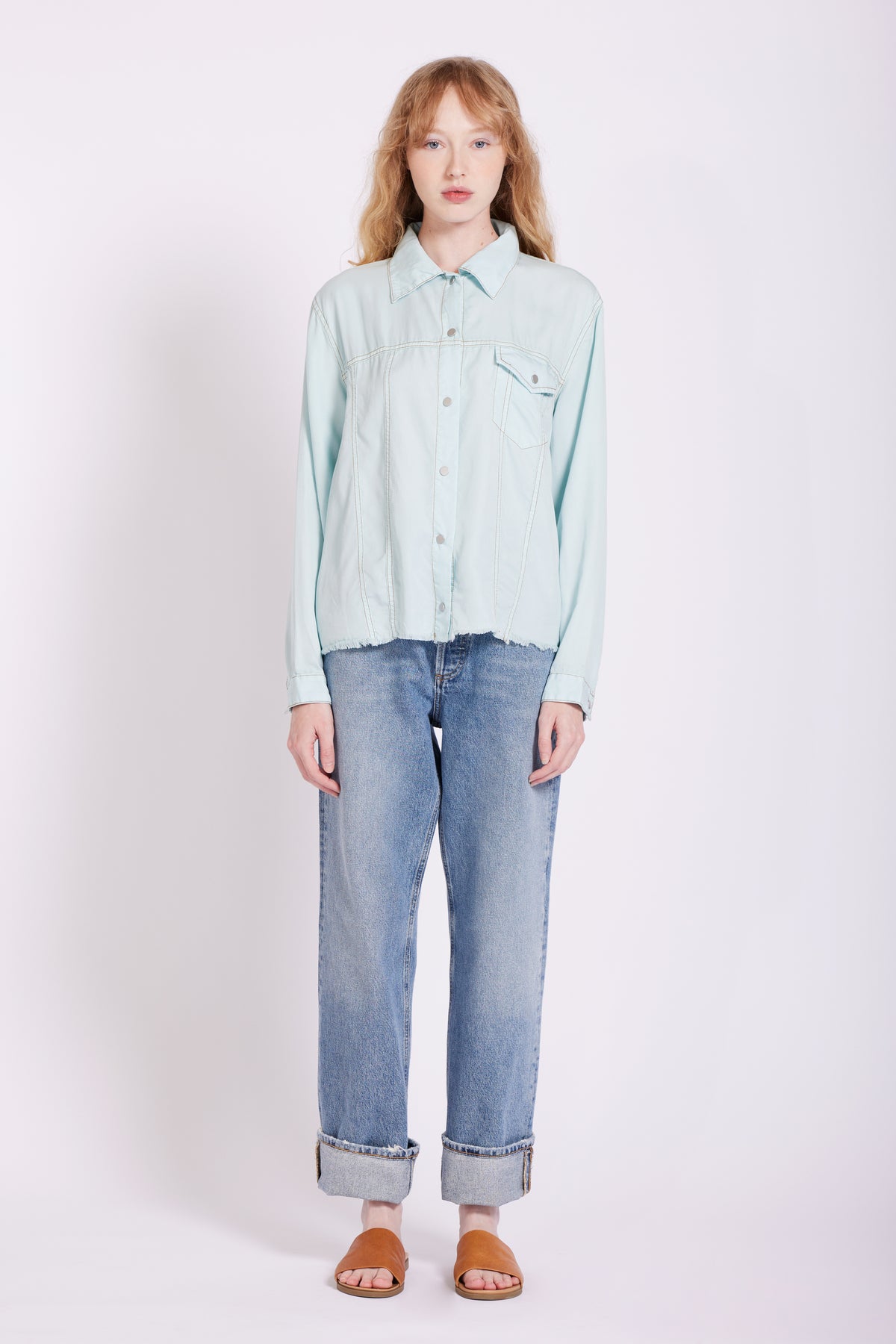 MICK FRAYED TWILL JACKET