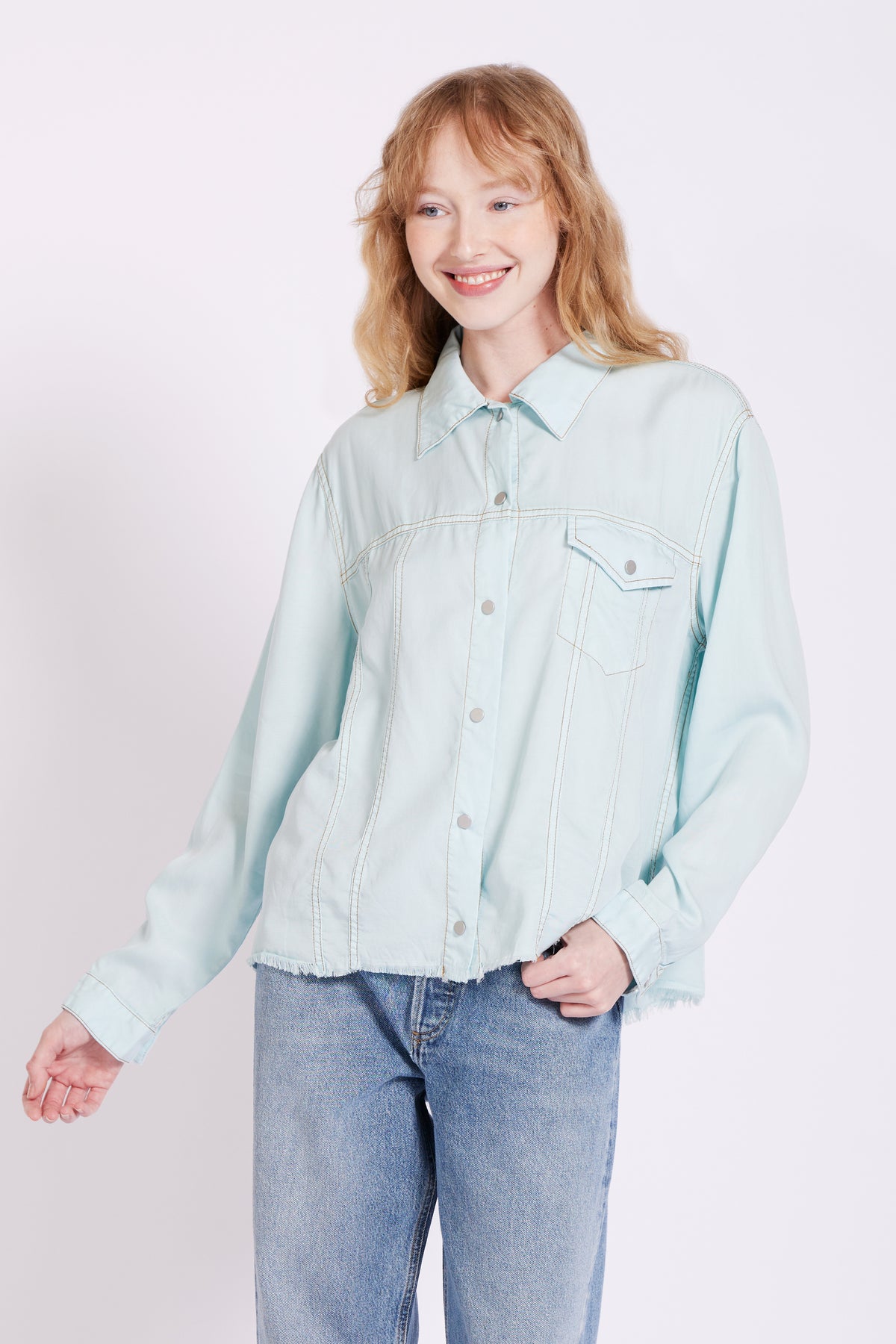 MICK FRAYED TWILL JACKET