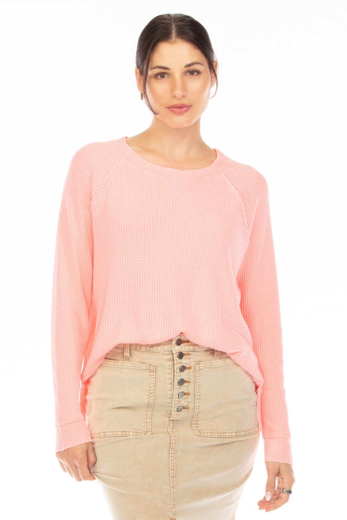 HARLOW HI-LO RAGLAN