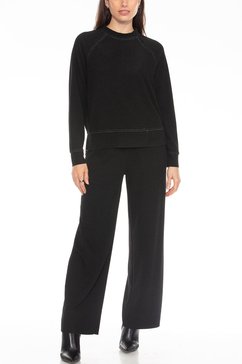 2PLY KNIT RAGLAN CREW