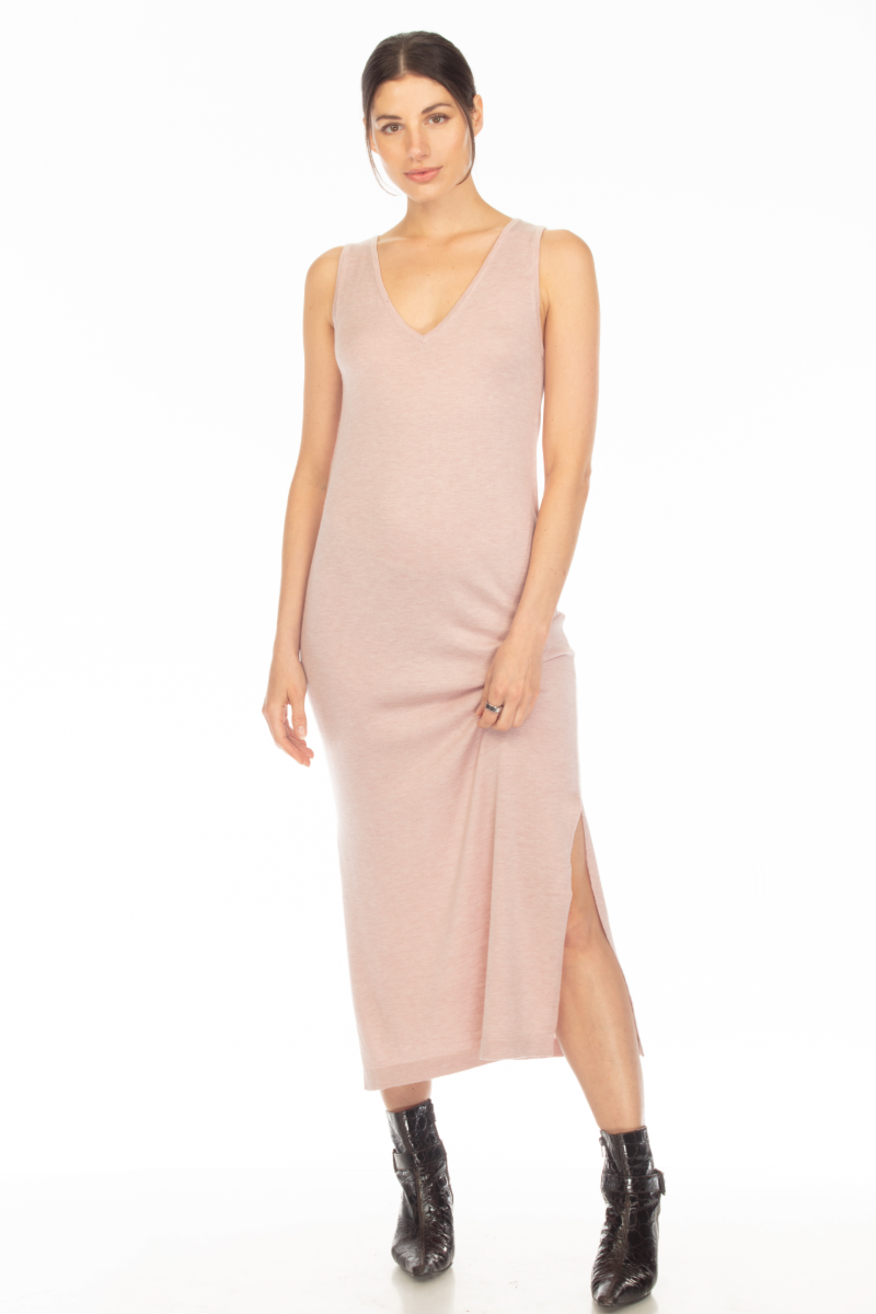 SLEEVELESS MIDI DRESS