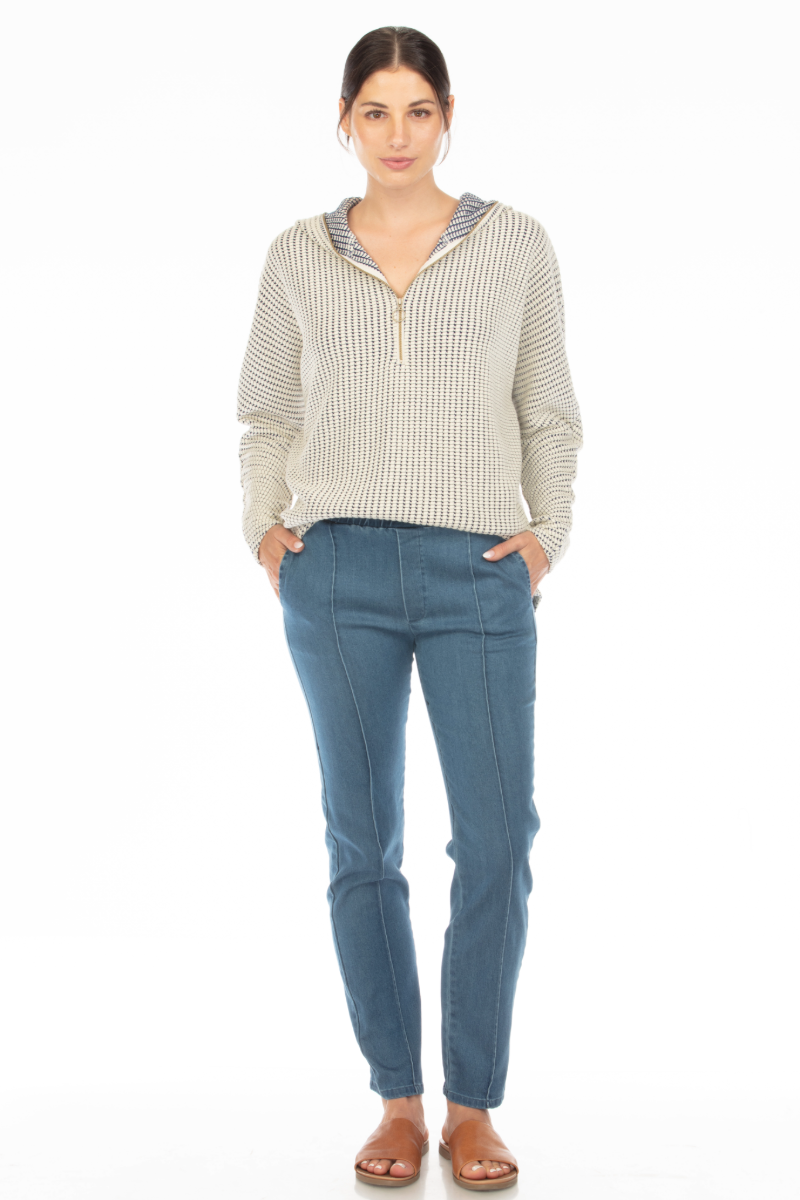 PINTUCK STOVEPIPE JEAN