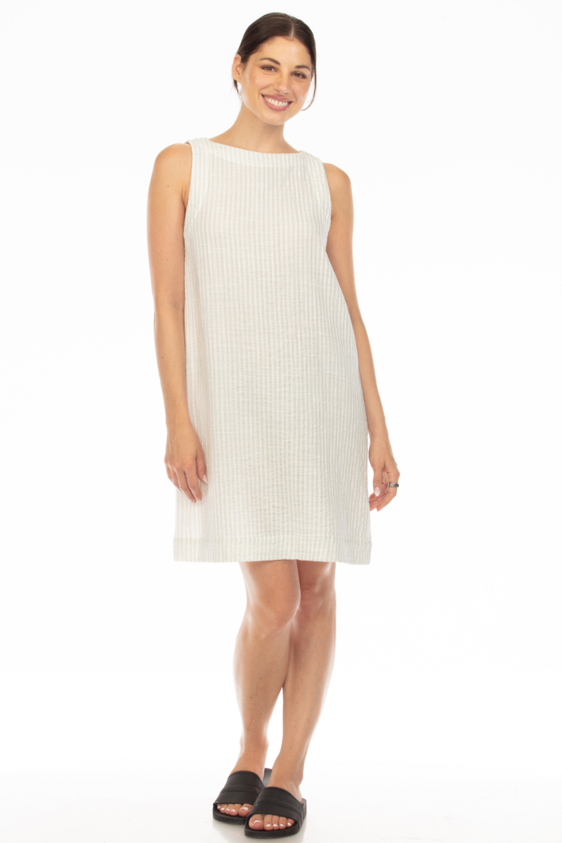 CONTRAST SHIFT DRESS