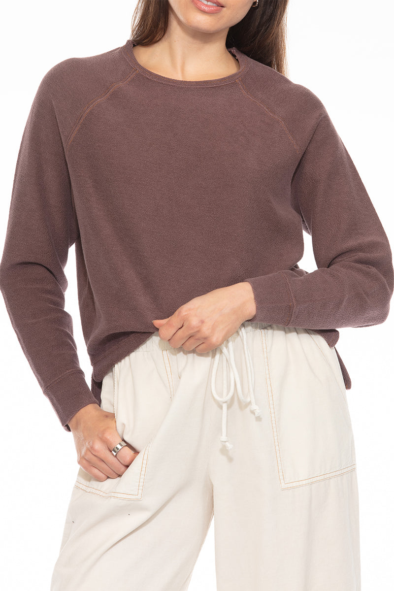 HARLOW HI-LO RAGLAN