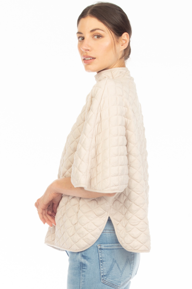 ZIP 1/2 SLEEVE PULLOVER