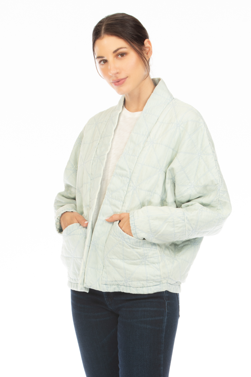 DENIM STITCH QUILT JACKET