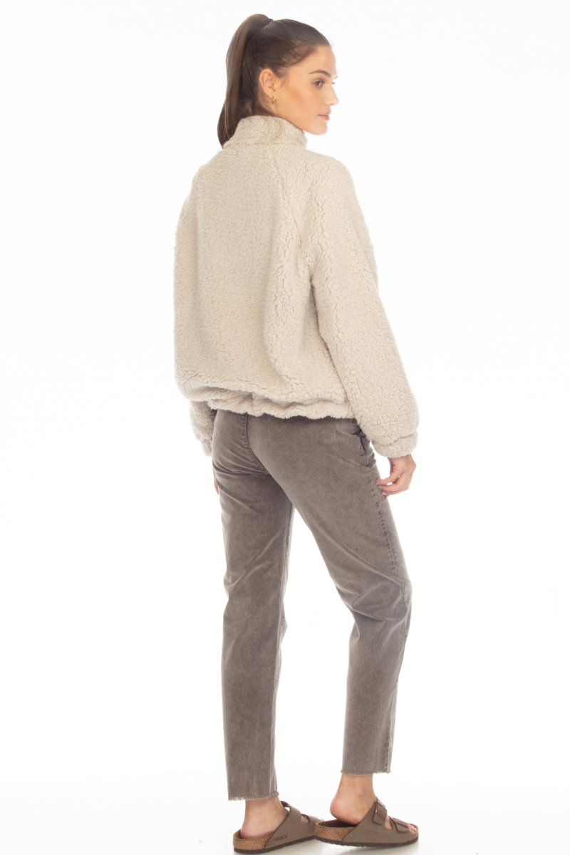 PLUSH SHERPA SNAP FRONT JACKET