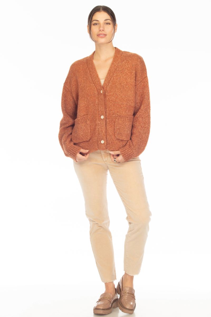 ALICE DEEP-V CARDIGAN SWEATER