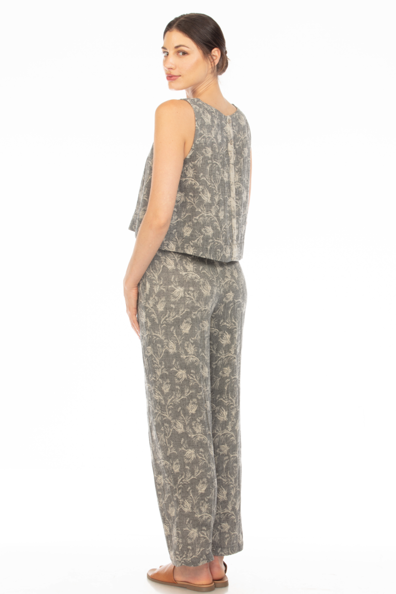JACQUARD PLEATED PANT