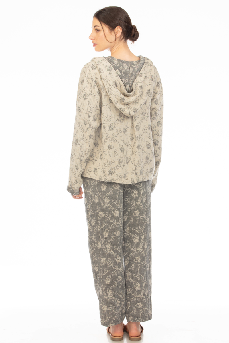 JACQUARD PLEATED PANT