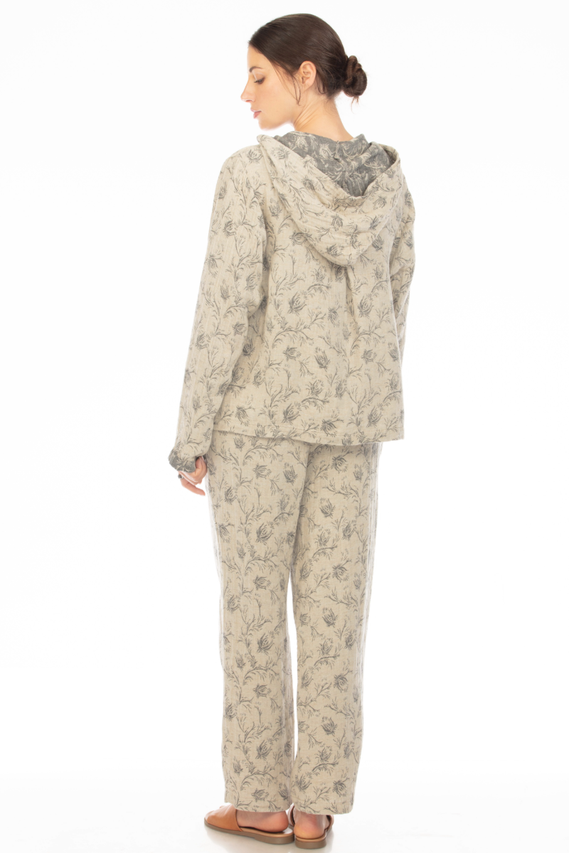 JACQUARD PLEATED PANT