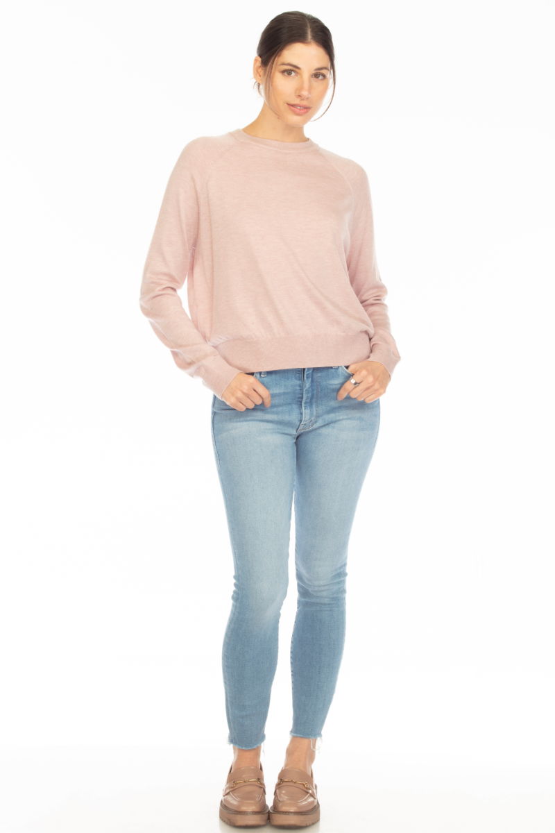 HARLOW HI-LOW CREW SWEATER