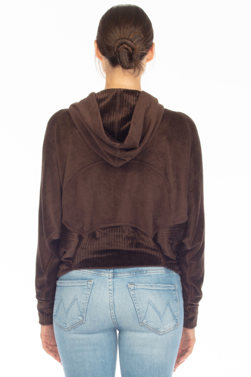 MICAH MIXED ZIP HOOD