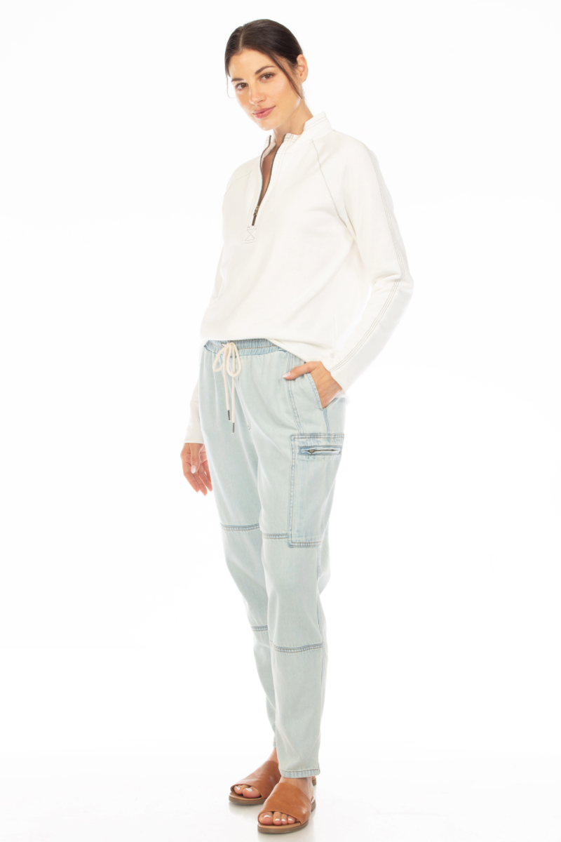 ATLAS STITCH ZIP MOCK