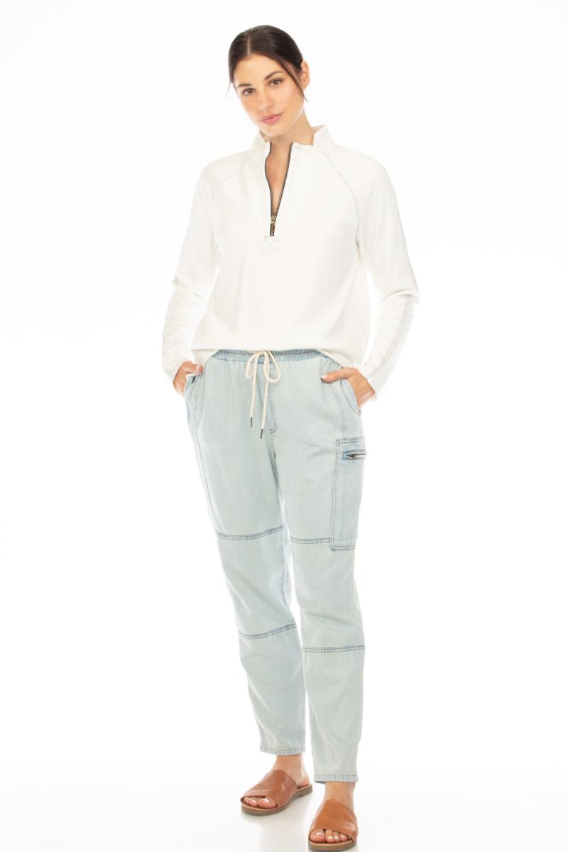 ATLAS STITCH ZIP MOCK