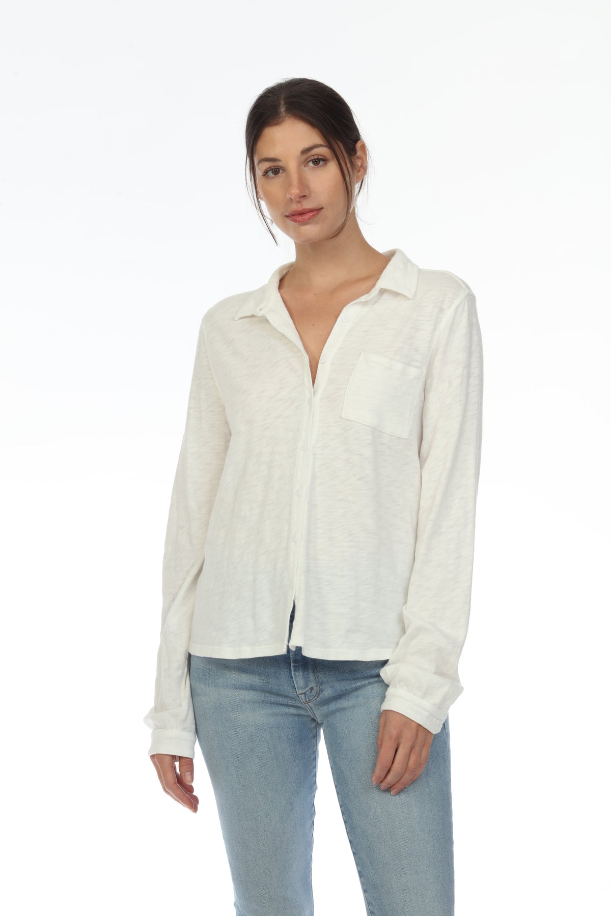 BUTTON UP L/S