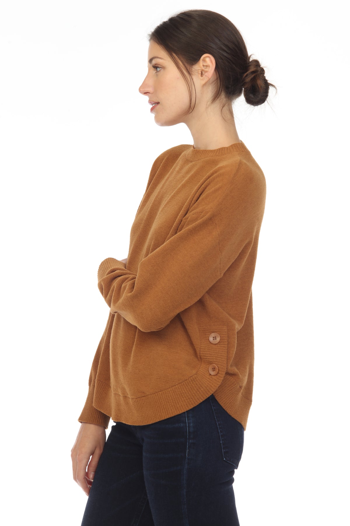 SCOOP HEM PULLOVER
