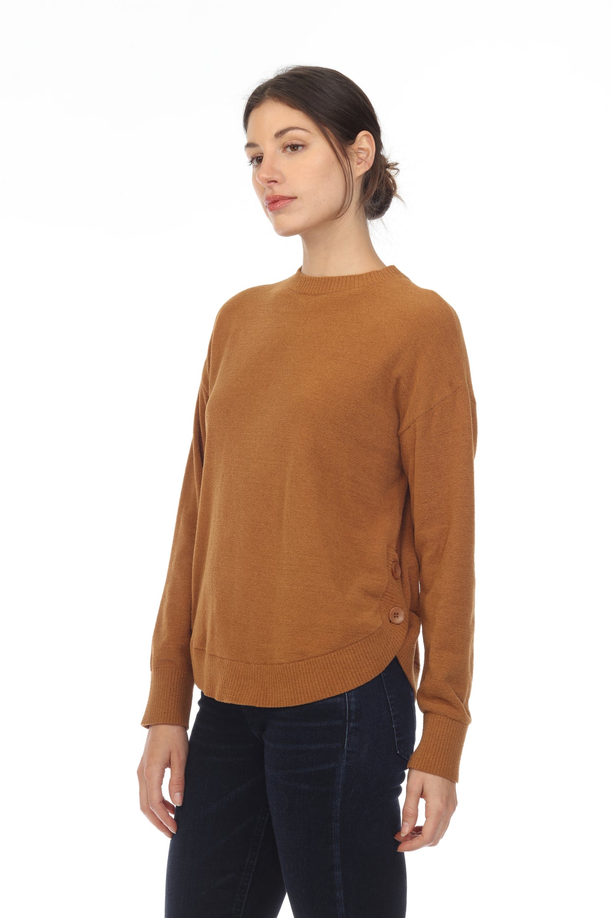 SCOOP HEM PULLOVER
