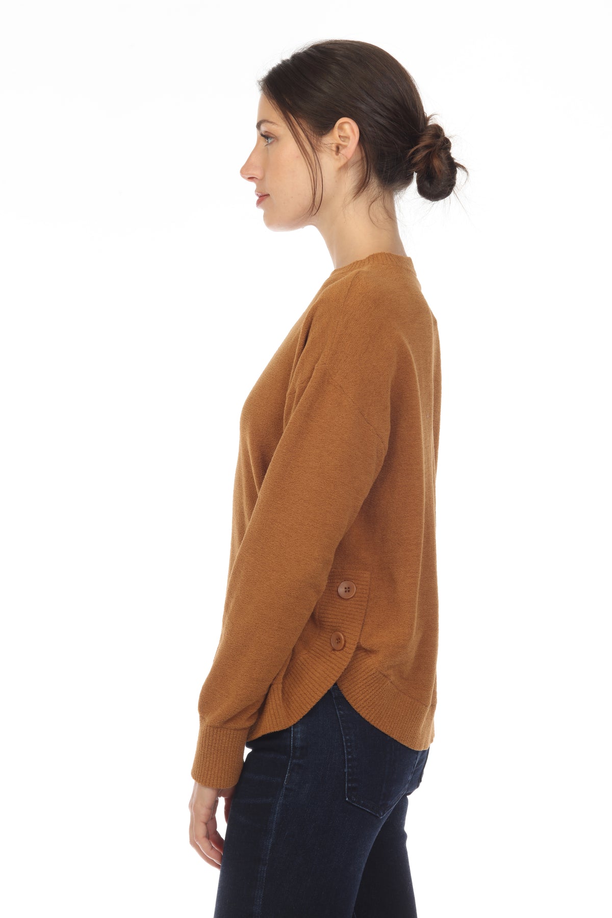 SCOOP HEM PULLOVER