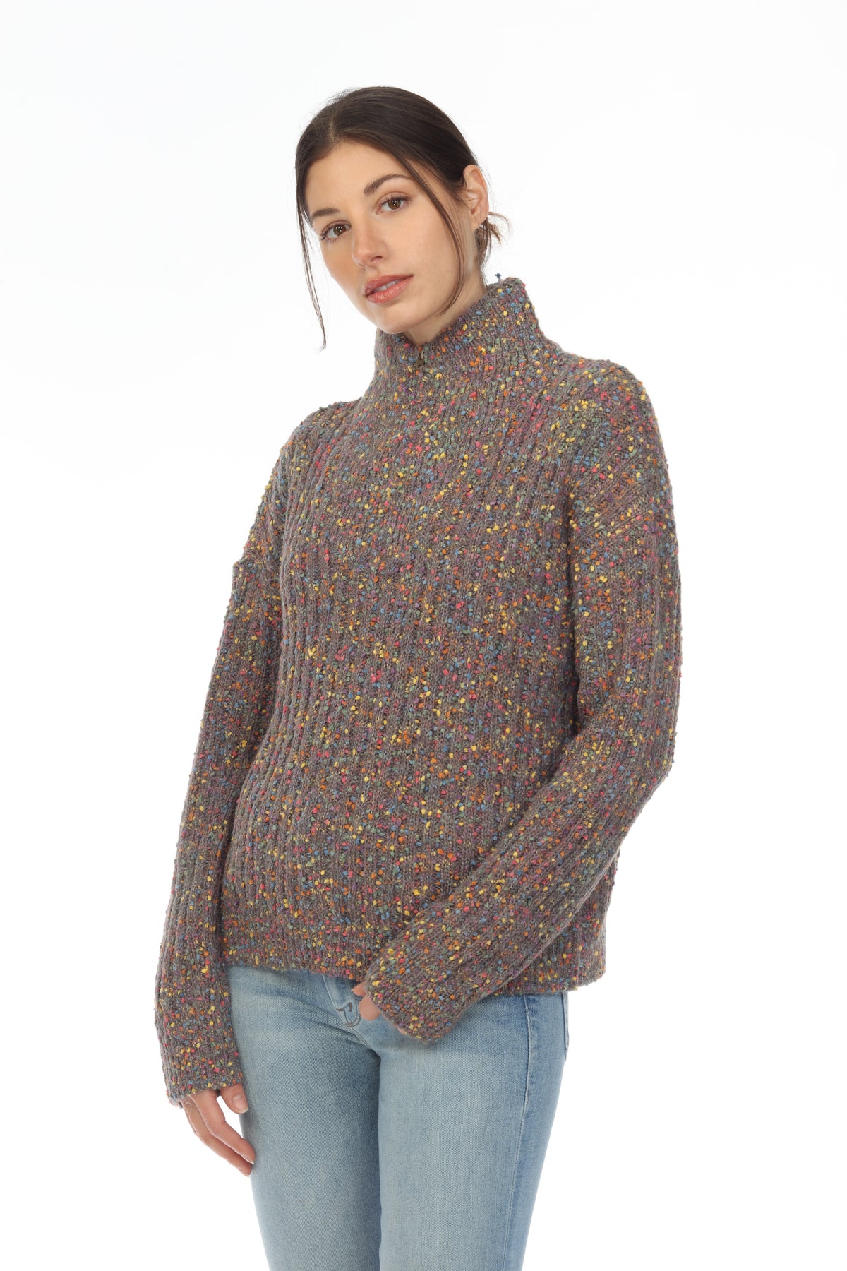 MOCK NECK LS