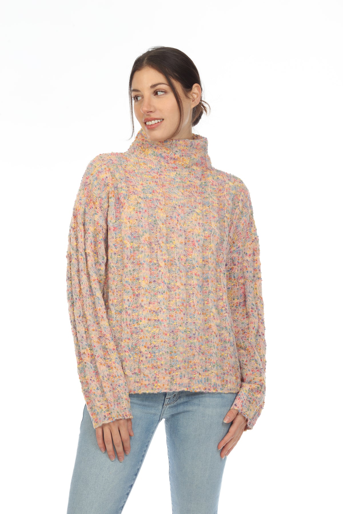 MOCK NECK LS