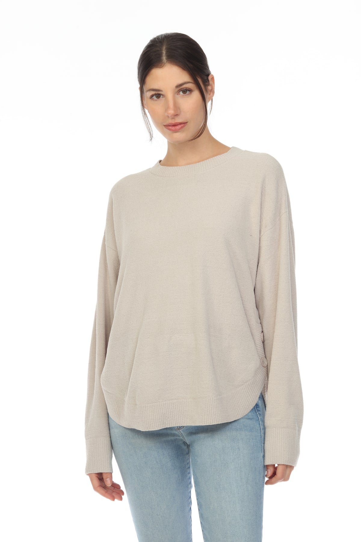 SCOOP HEM PULLOVER