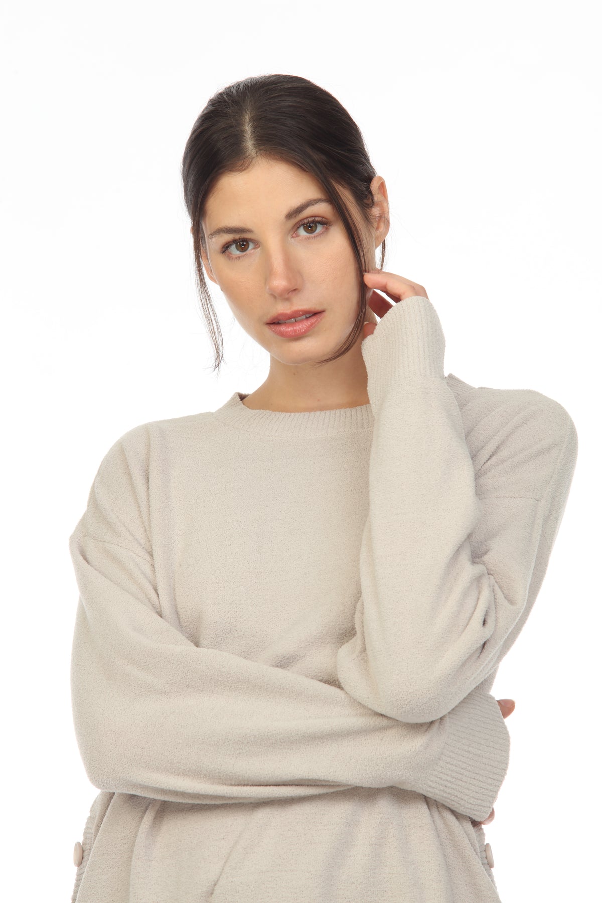 SCOOP HEM PULLOVER