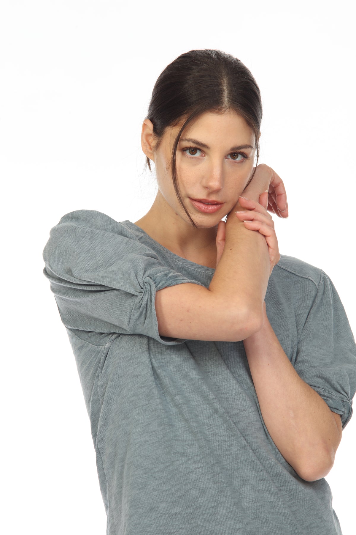 STELLA KNOTTED SLV TOP