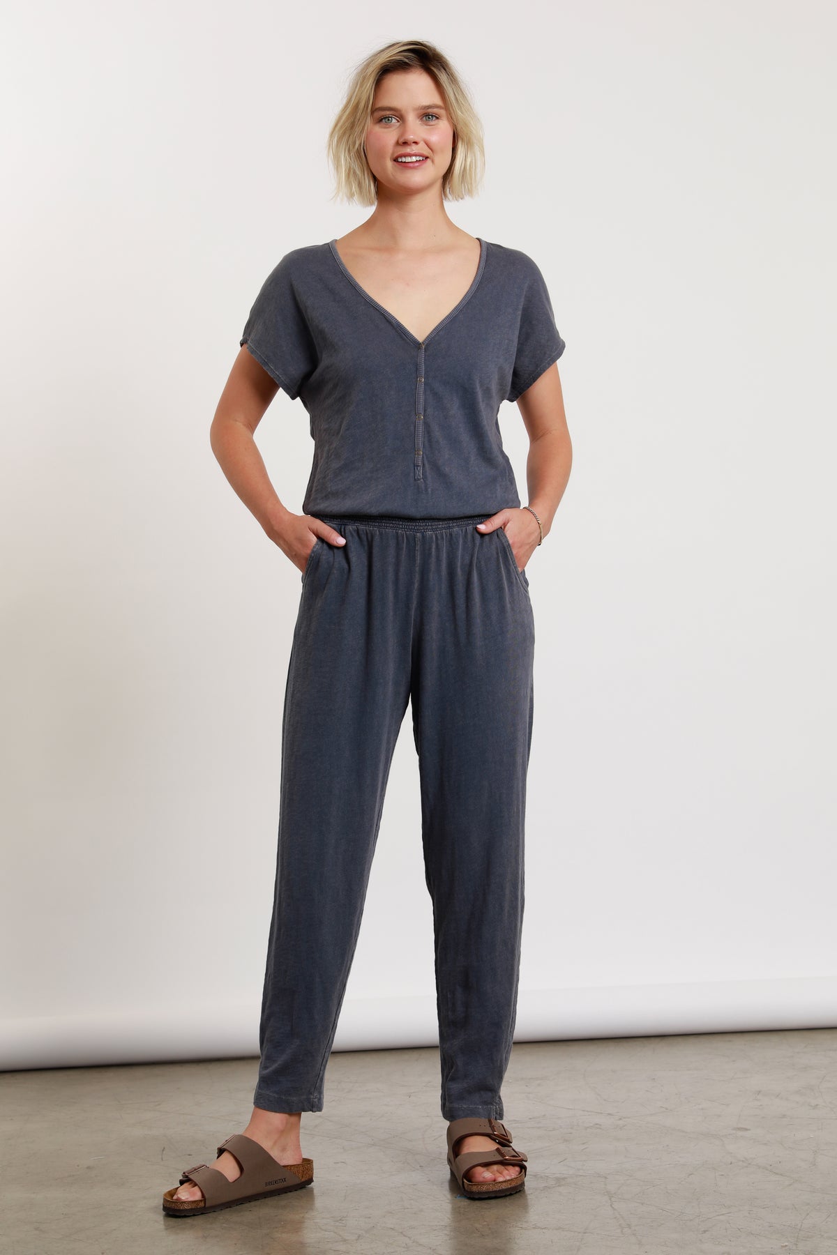 S/s Snap Jumpsuit