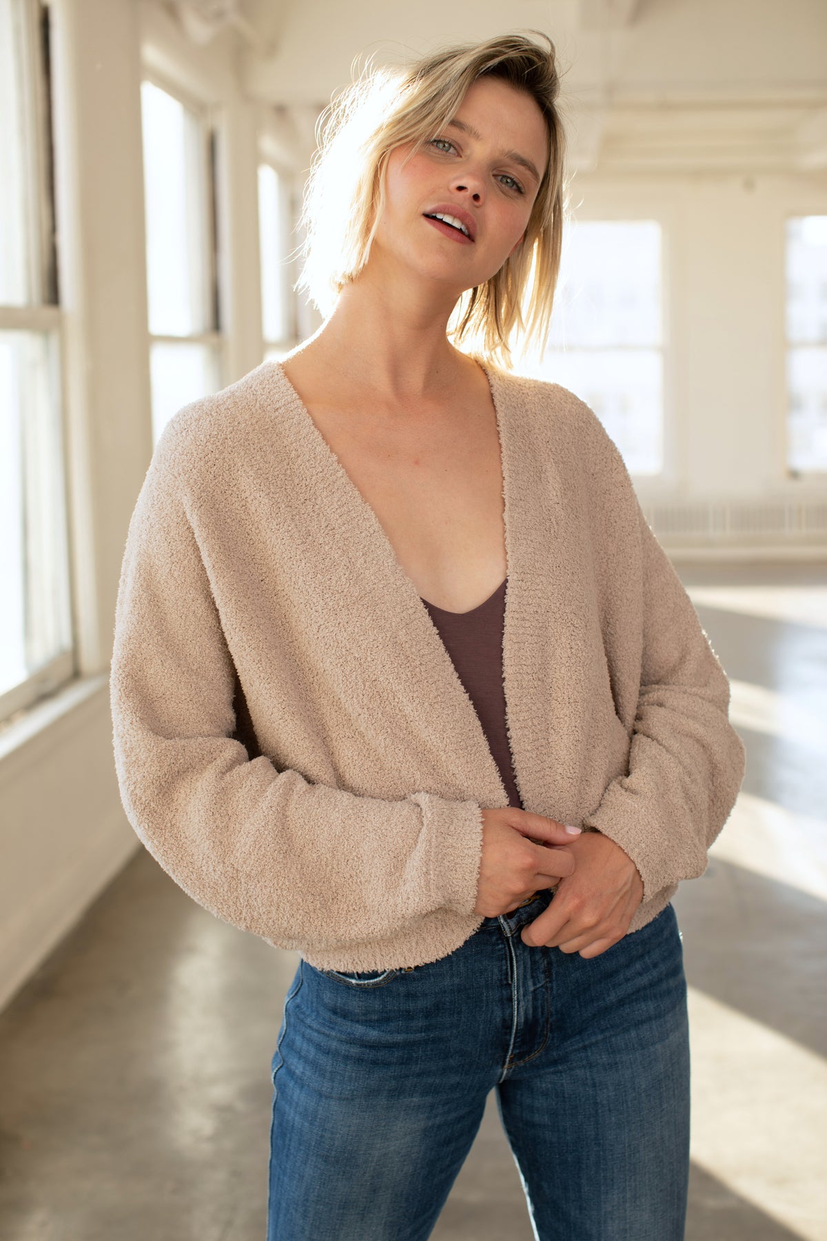 PLUSH OPEN CARDI