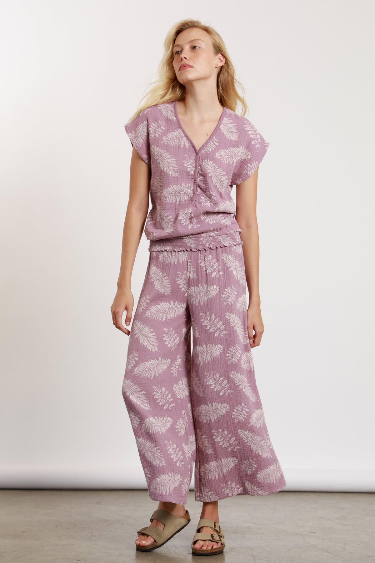 Smocked Ankle Pant