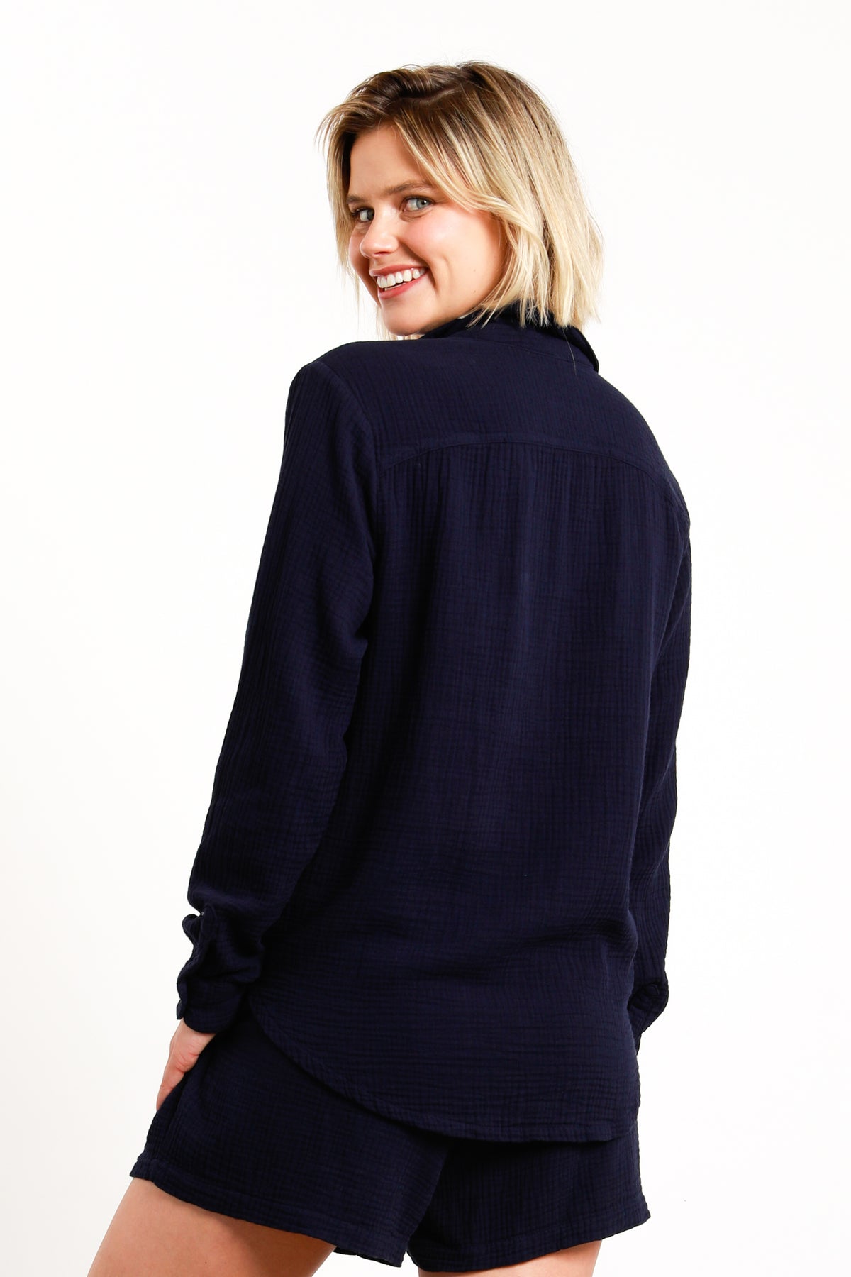 L/s Button Front Shirt