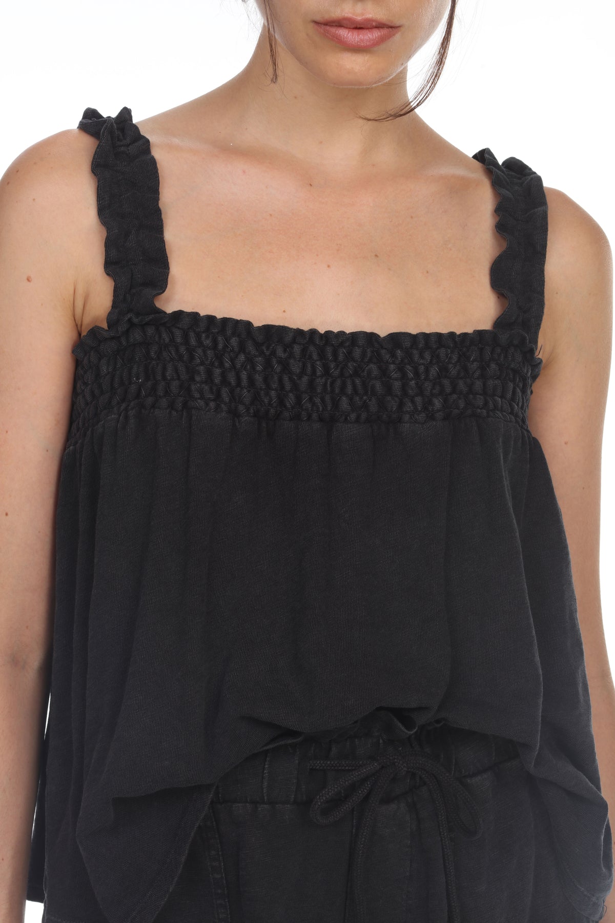 SADIE SMOCKED TANK