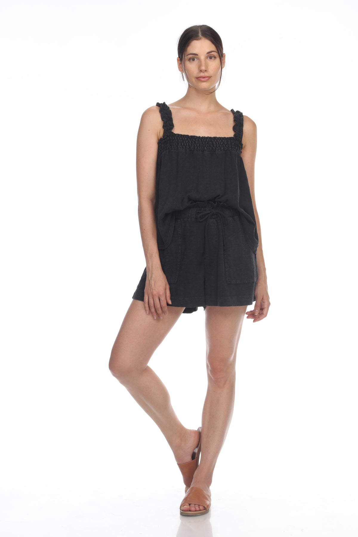 SADIE SMOCKED TANK