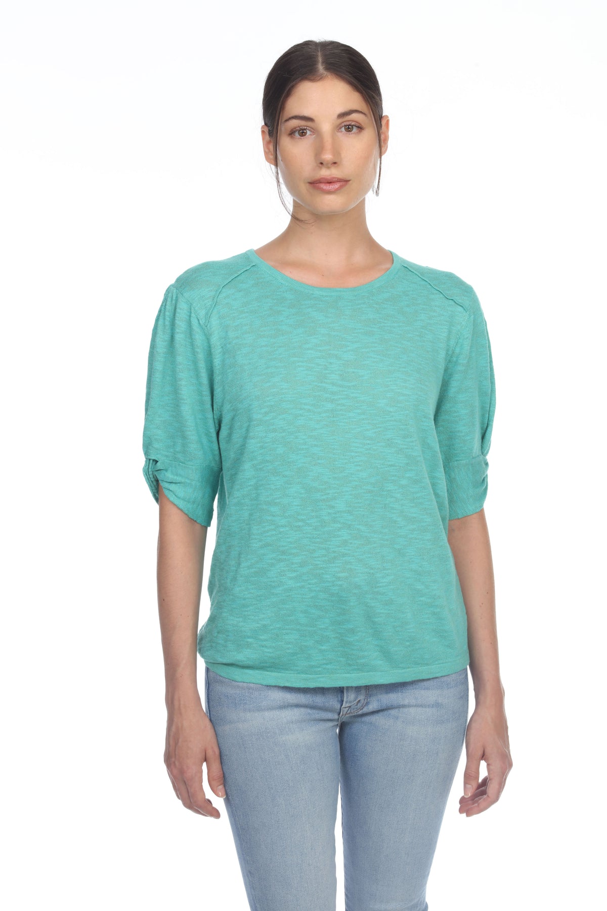 STELLA KNOTTED SLV TOP
