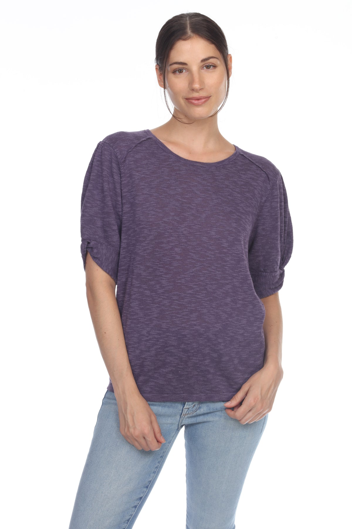 STELLA KNOTTED SLV TOP