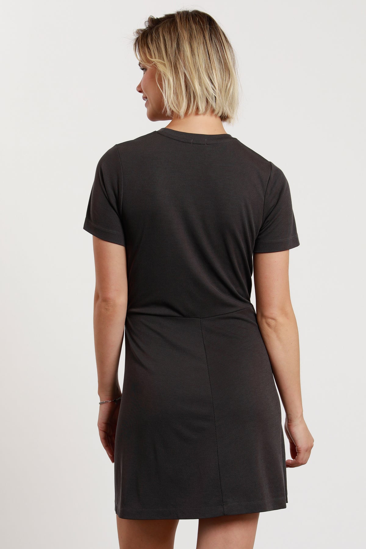 S/s Crew Tie Dress