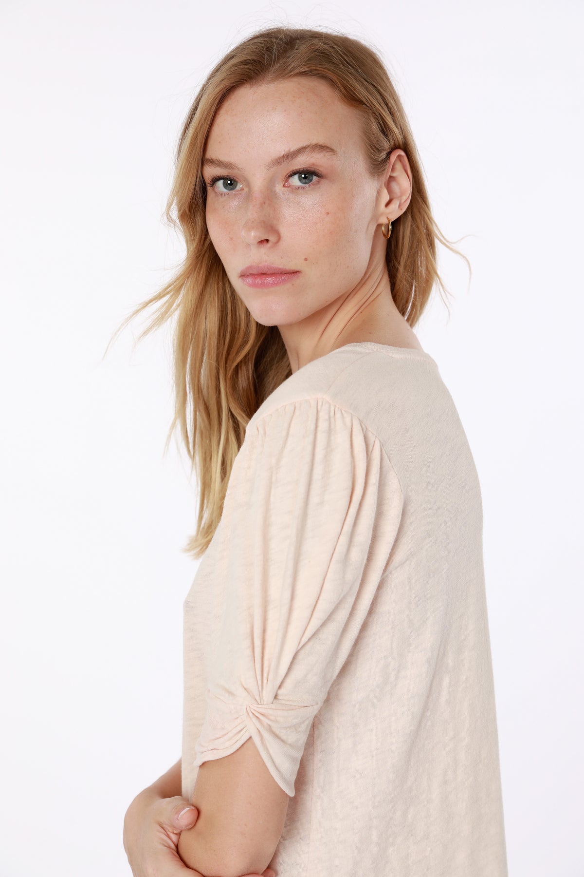 STELLA KNOTTED SLV TOP