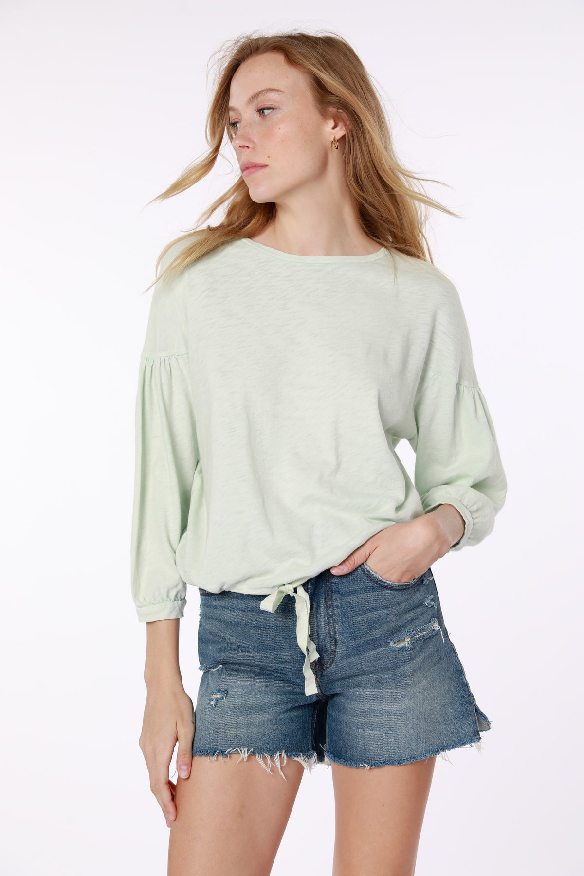 Scoop Neck 3/4 Sleeve