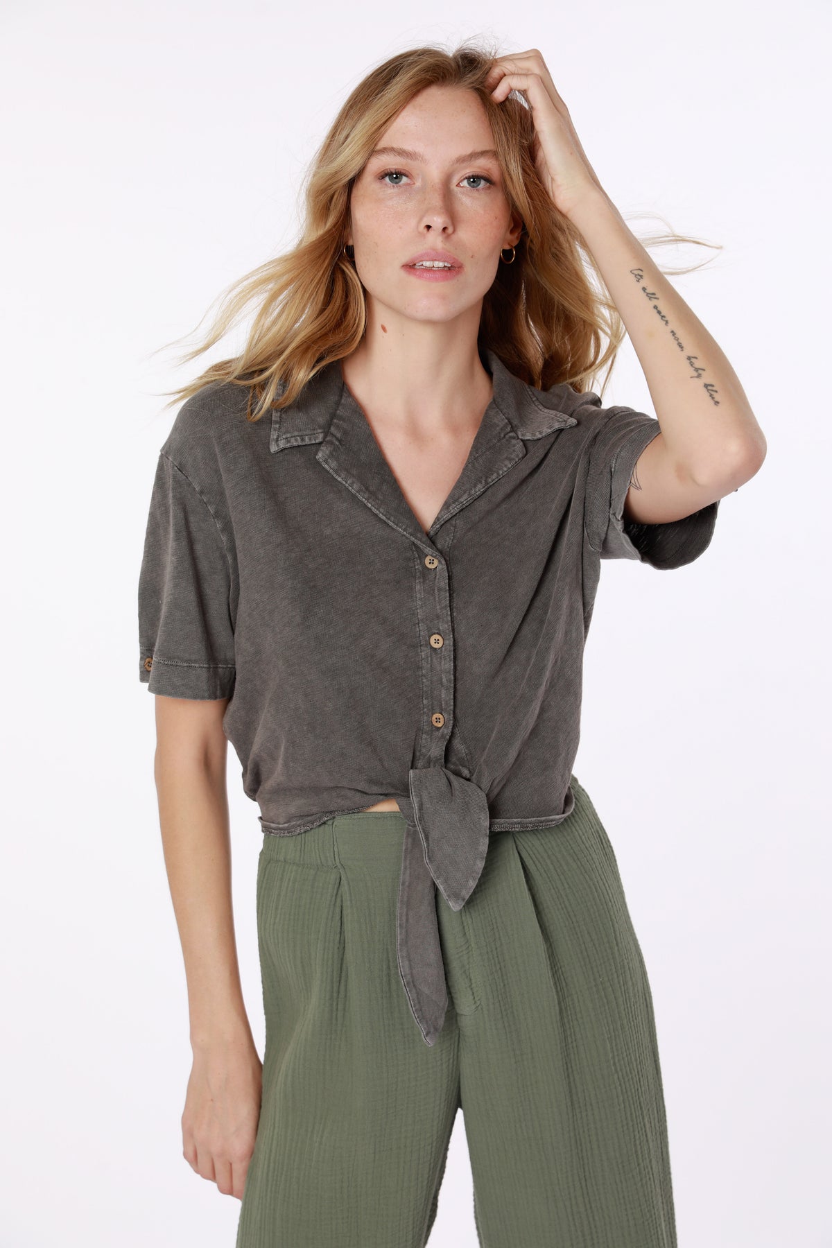 Tie Front Top
