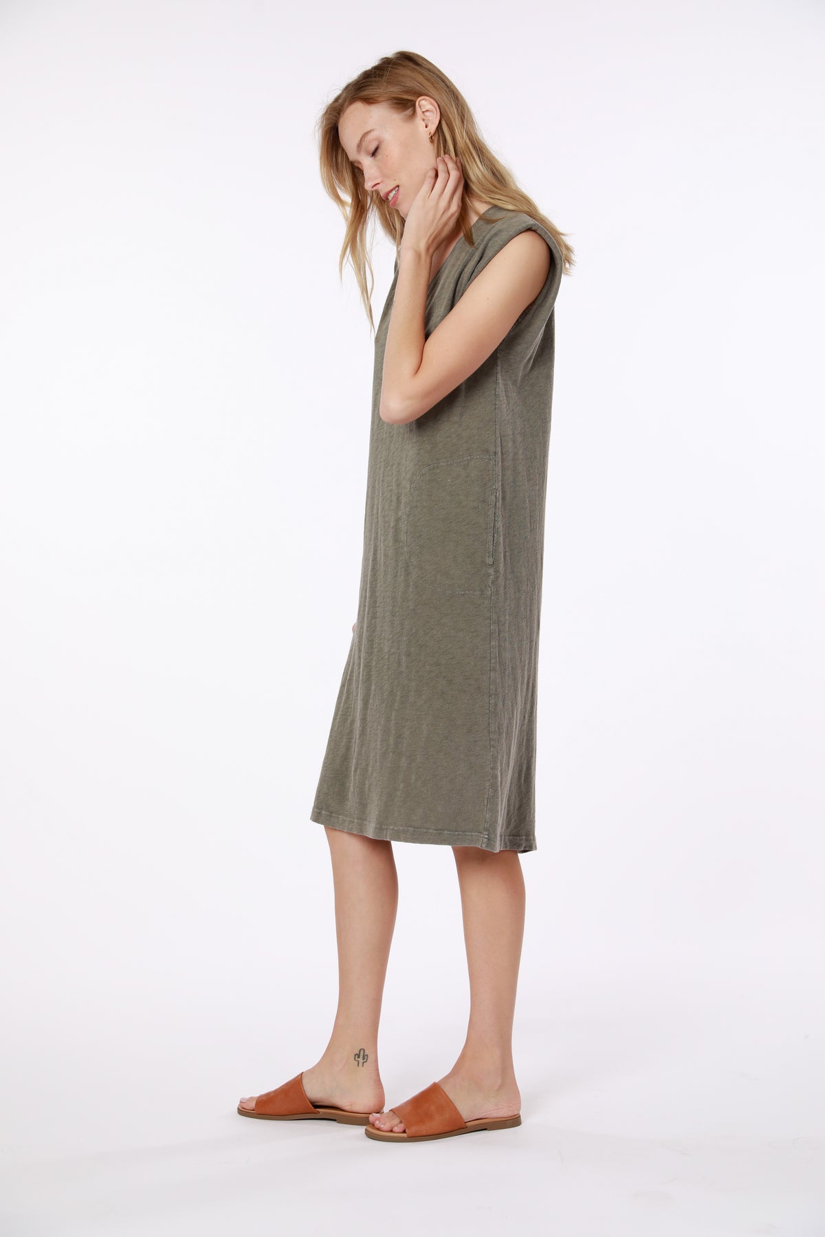 V Midi Dress