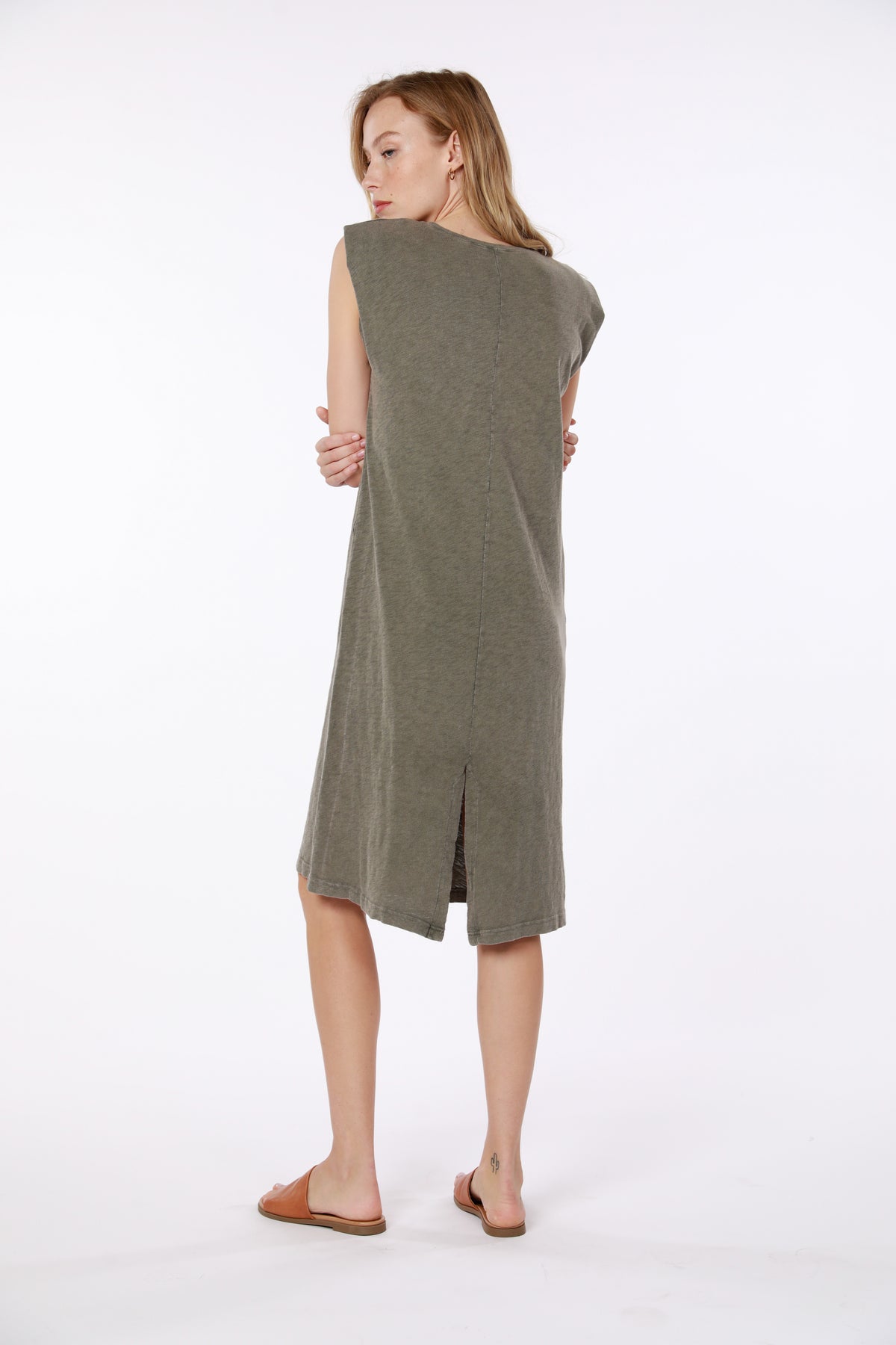 V Midi Dress