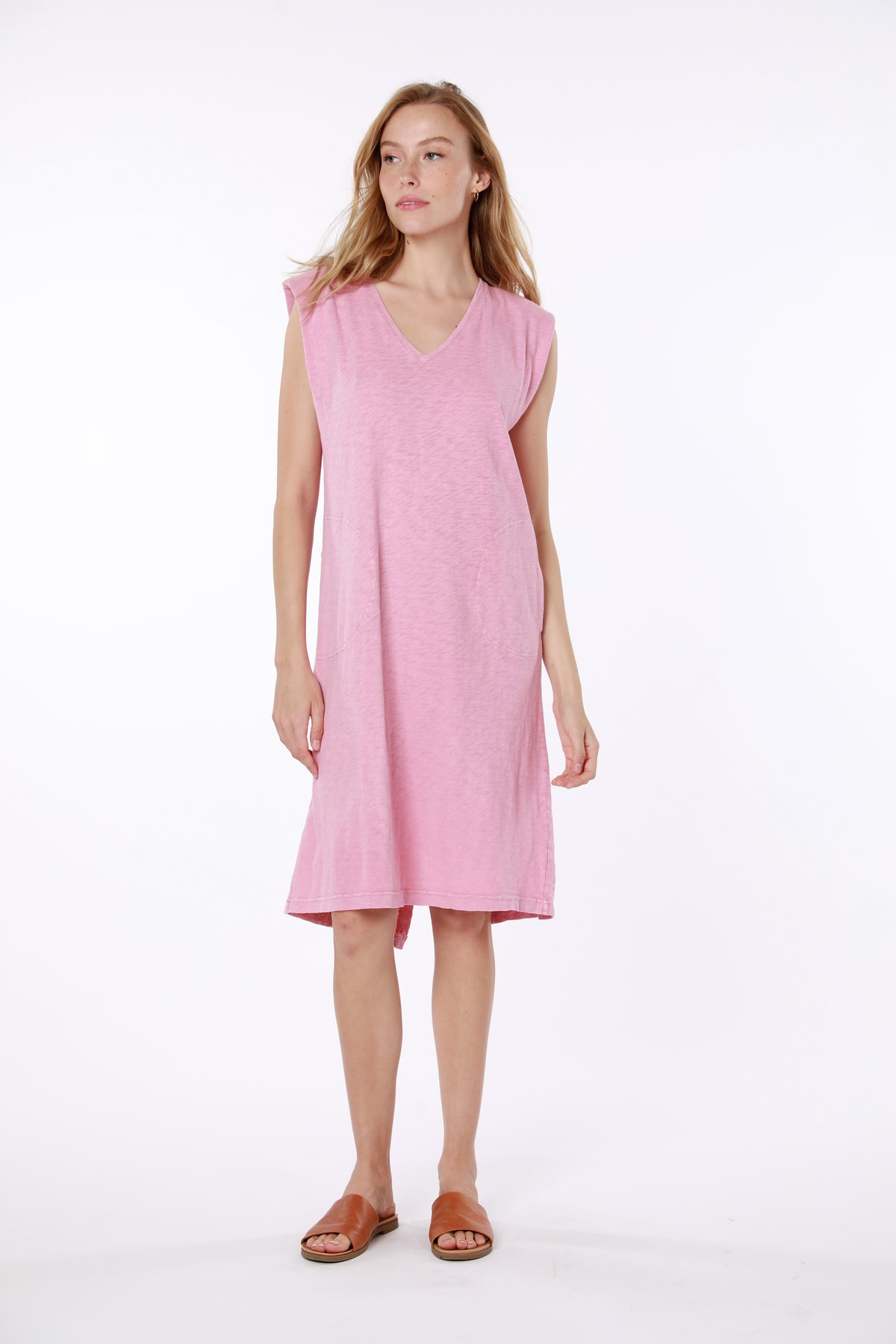 V Midi Dress