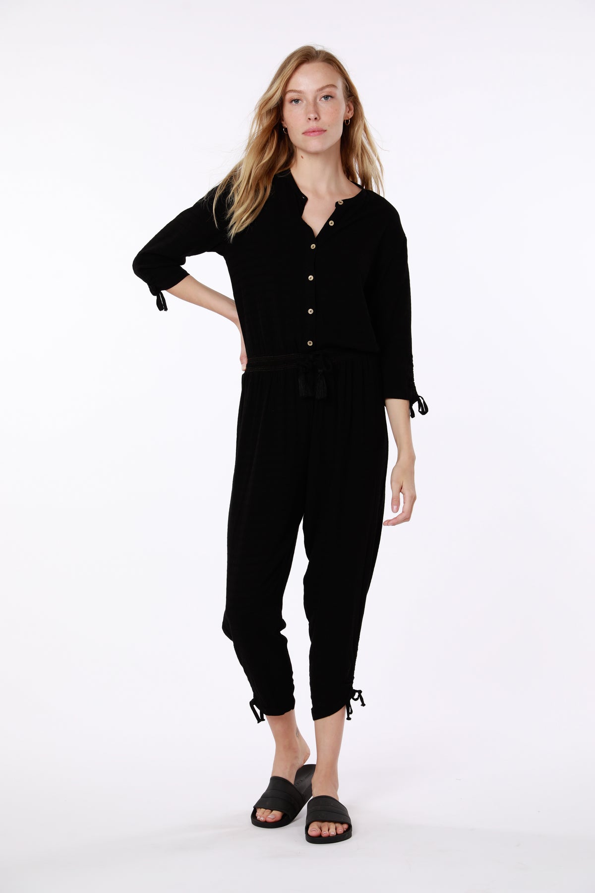 Drawstring Jumpsuit