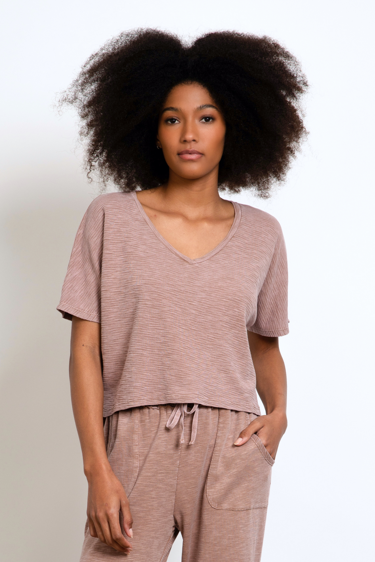 V NECK S/S