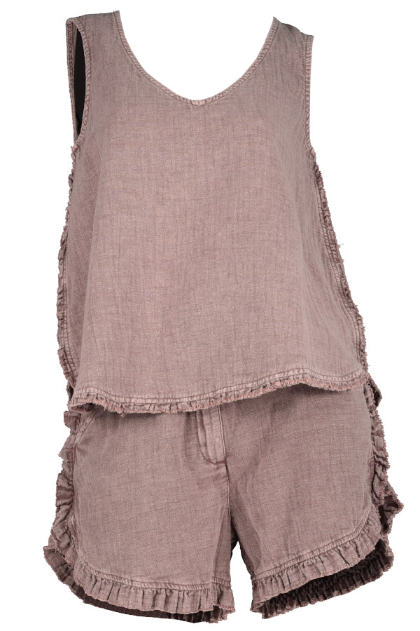 RUFFLE EDGE V-SHELL